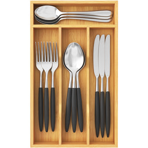 Lifewit Bamboo Silverware Tray for Drawer, 6.7 x 12